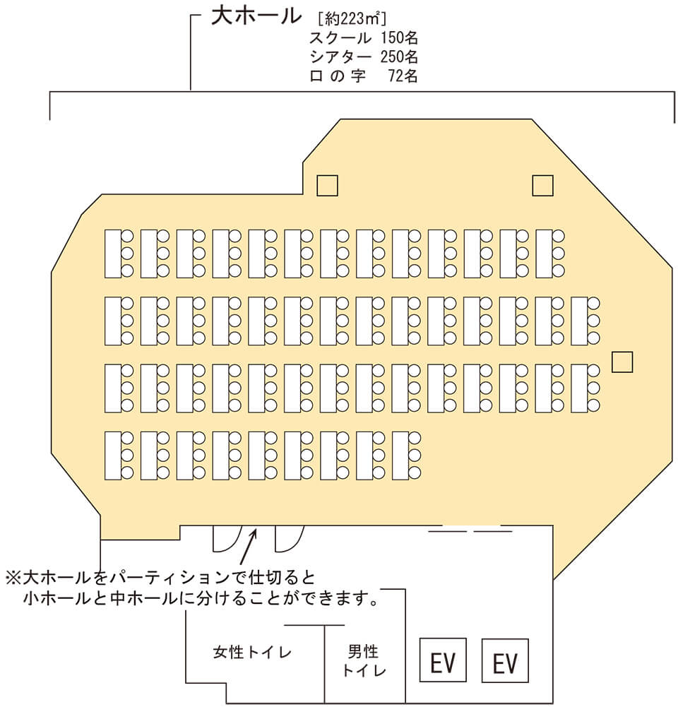 大ホール間取り図